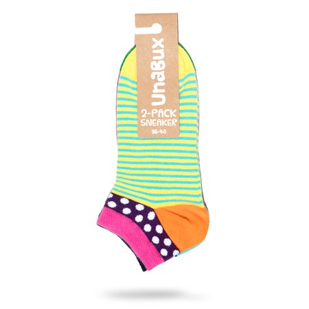 Unabux Sneaker Doppelpack LIGHTSTRIPE, fine stripes,...