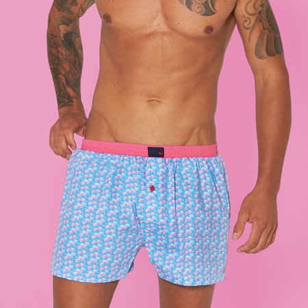 Unabux Boxershorts ANKERMAN, dunkelblaue Shorts mit...