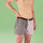 Unabux boxer shorts, vichy light- and darkblue with green seam