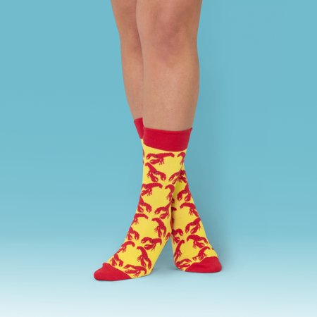 Unabux Socke - MY LOVE, dunkelblau mit roten Herzen