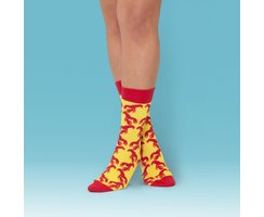 Unabux Socke - MY LOVE, dunkelblau mit roten Herzen