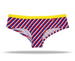 Unabux Hipster Maria, blue white striped with pink seam