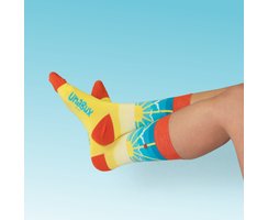 Unabux Socke - MY LOVE, dunkelblau mit roten Herzen