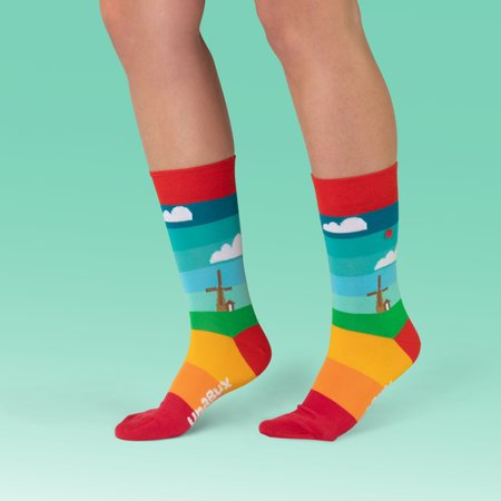 Unabux Socke - MY LOVE, dunkelblau mit roten Herzen