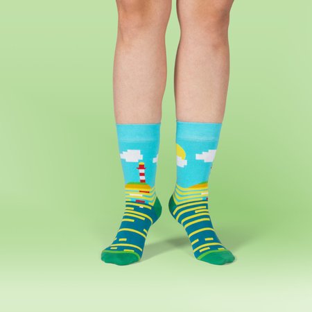 Unabux Socke - MY LOVE, dunkelblau mit roten Herzen