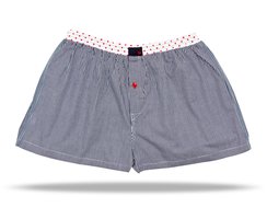 Unabux boxer shorts BRUCE, boxer shorts in blue white vichy design
