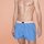 Unabux Boxershorts SPRING, blau weiss kariertes Design mit gelbem Bund