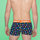 Unabux Retroshorts Napoleon, colorful stars on dark blue fabric